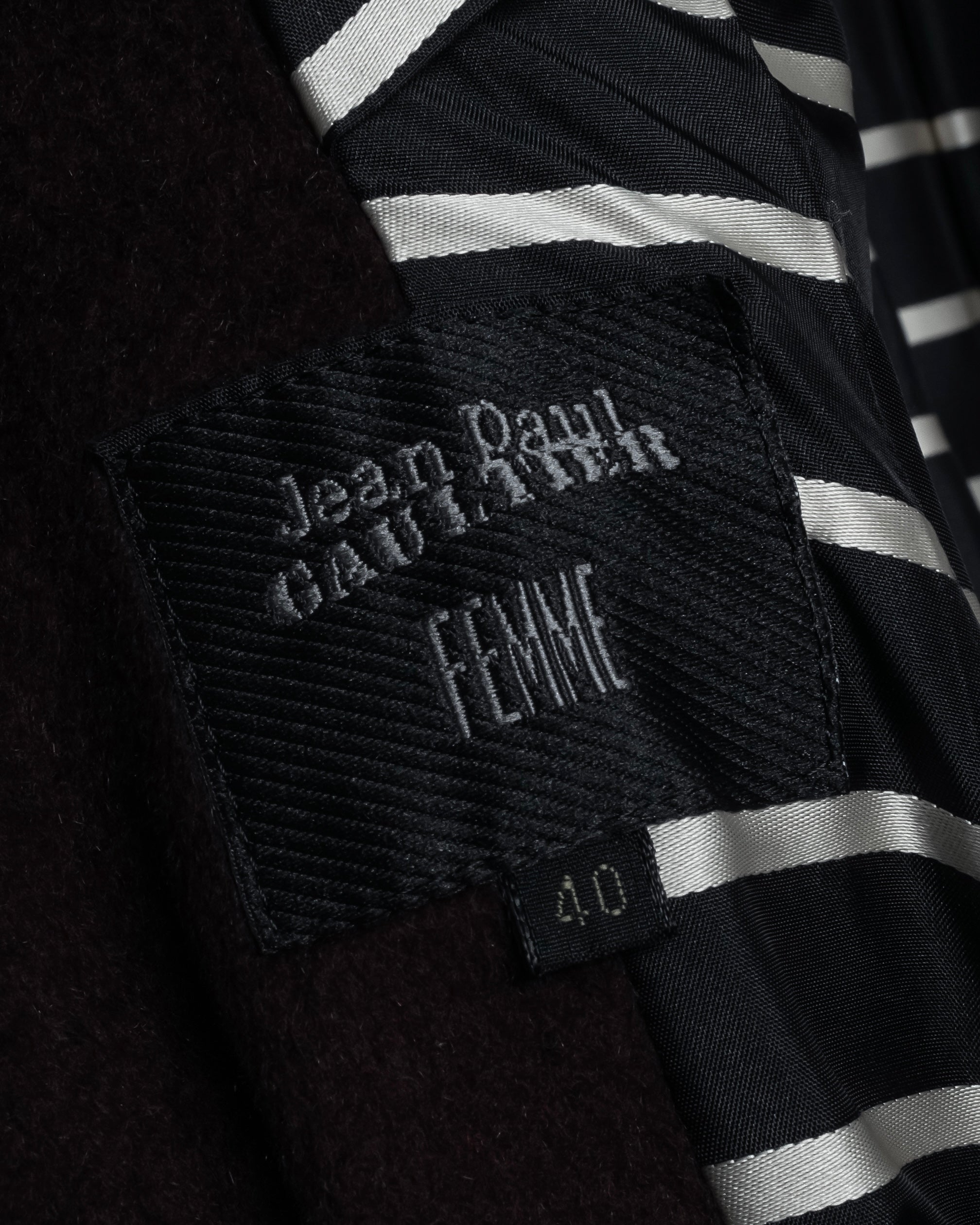 -SPECIAL- "JEAN PAUL GAULTIER"
 1990's-00's Gathered tuck shape design long coat