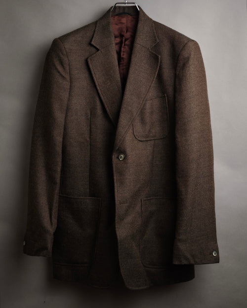 -SPECIAL- “Maison Martin Margiela” 2000’s Deconstructed tweed tailored jacket