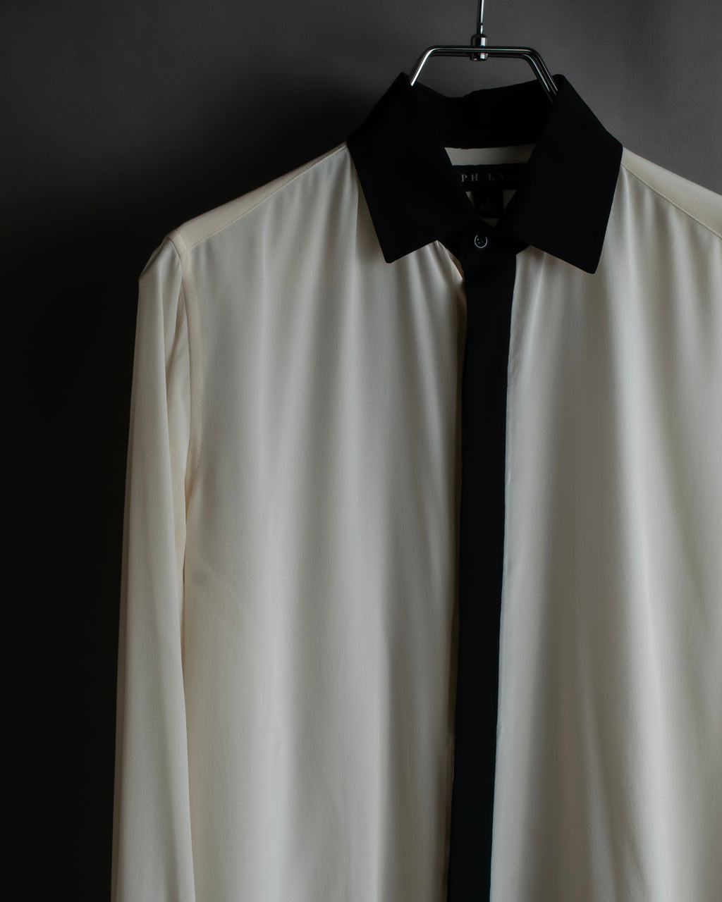 "Ralph Lauren" High density woven silk clerical shirt
