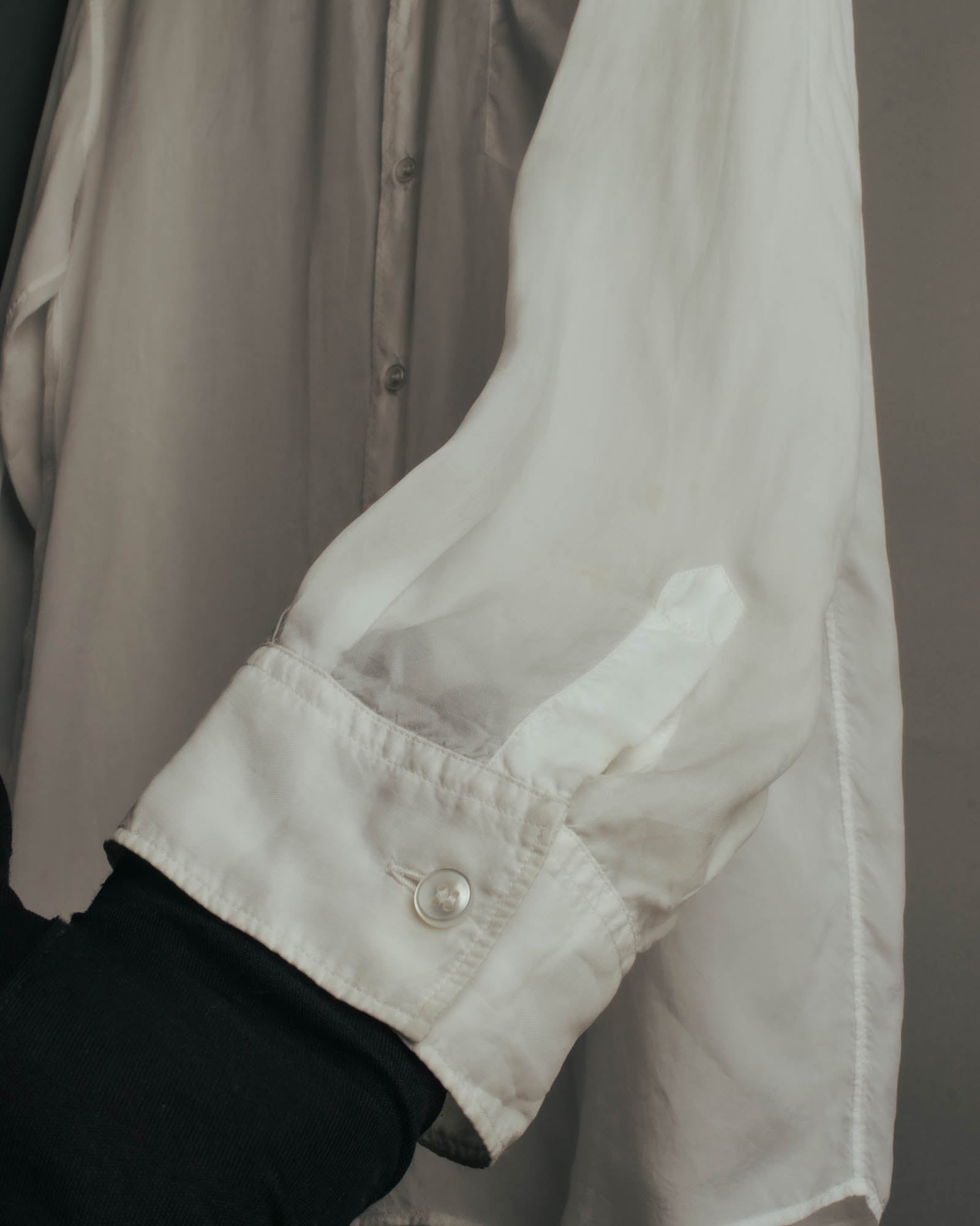 “Maison Margiela” 2018’s-20’s Cupro sheer white shirt