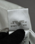 "BURBERRY" Frill design collarless blouse