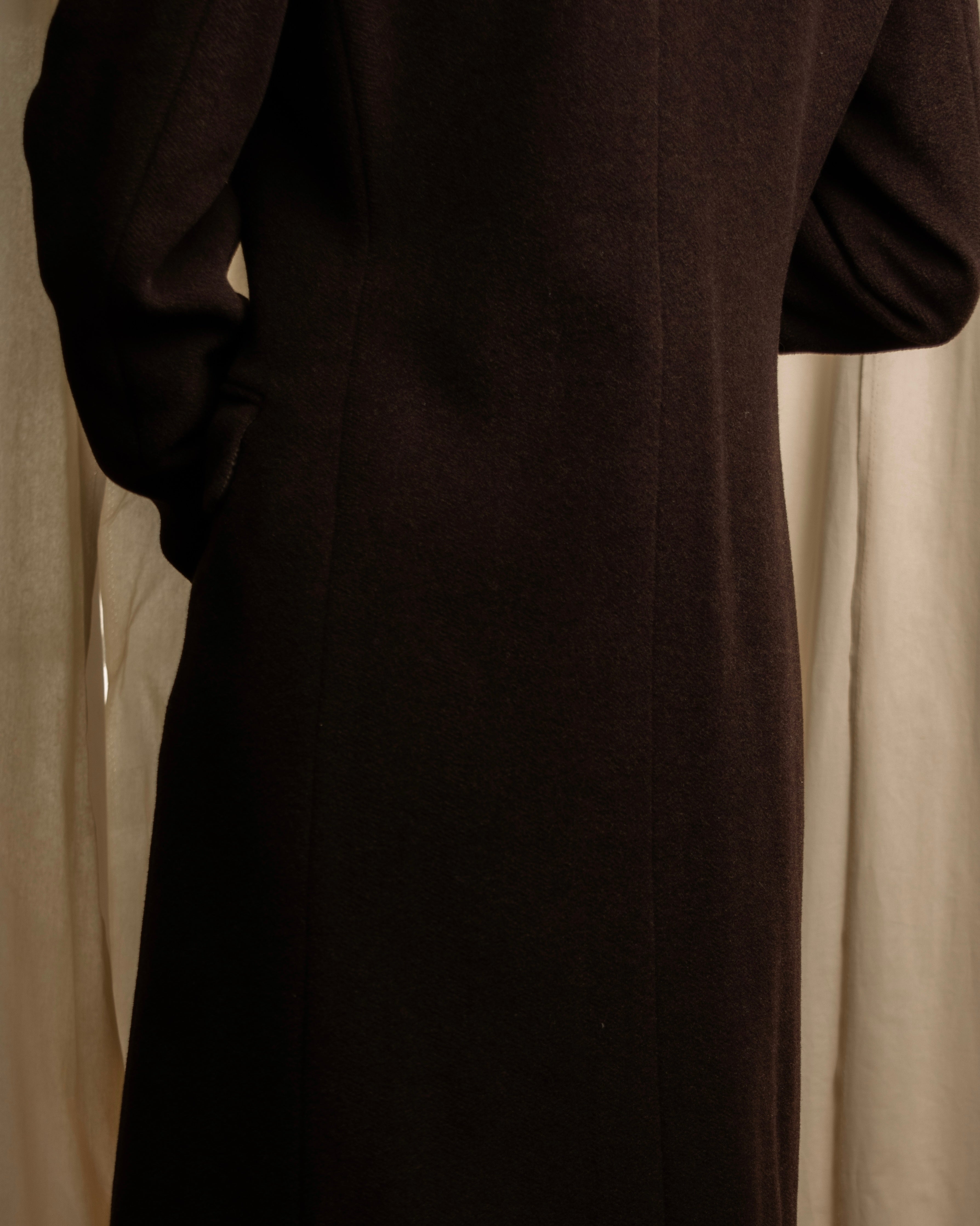 "miss Chloe" Fur collar switching design wool coat