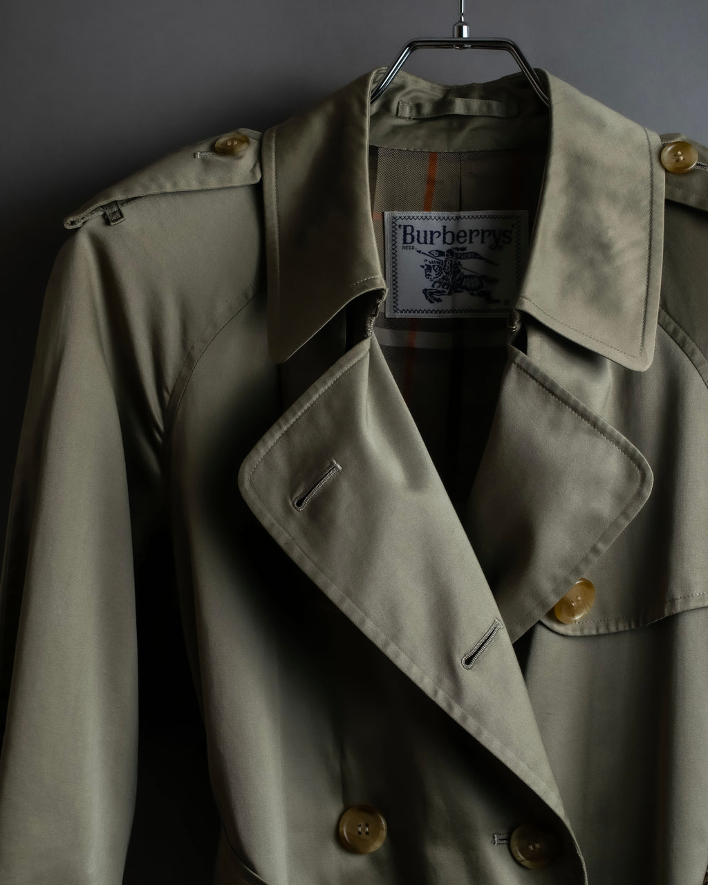 "Burberrys" Vintage water-repellent cotton oversized trench coat