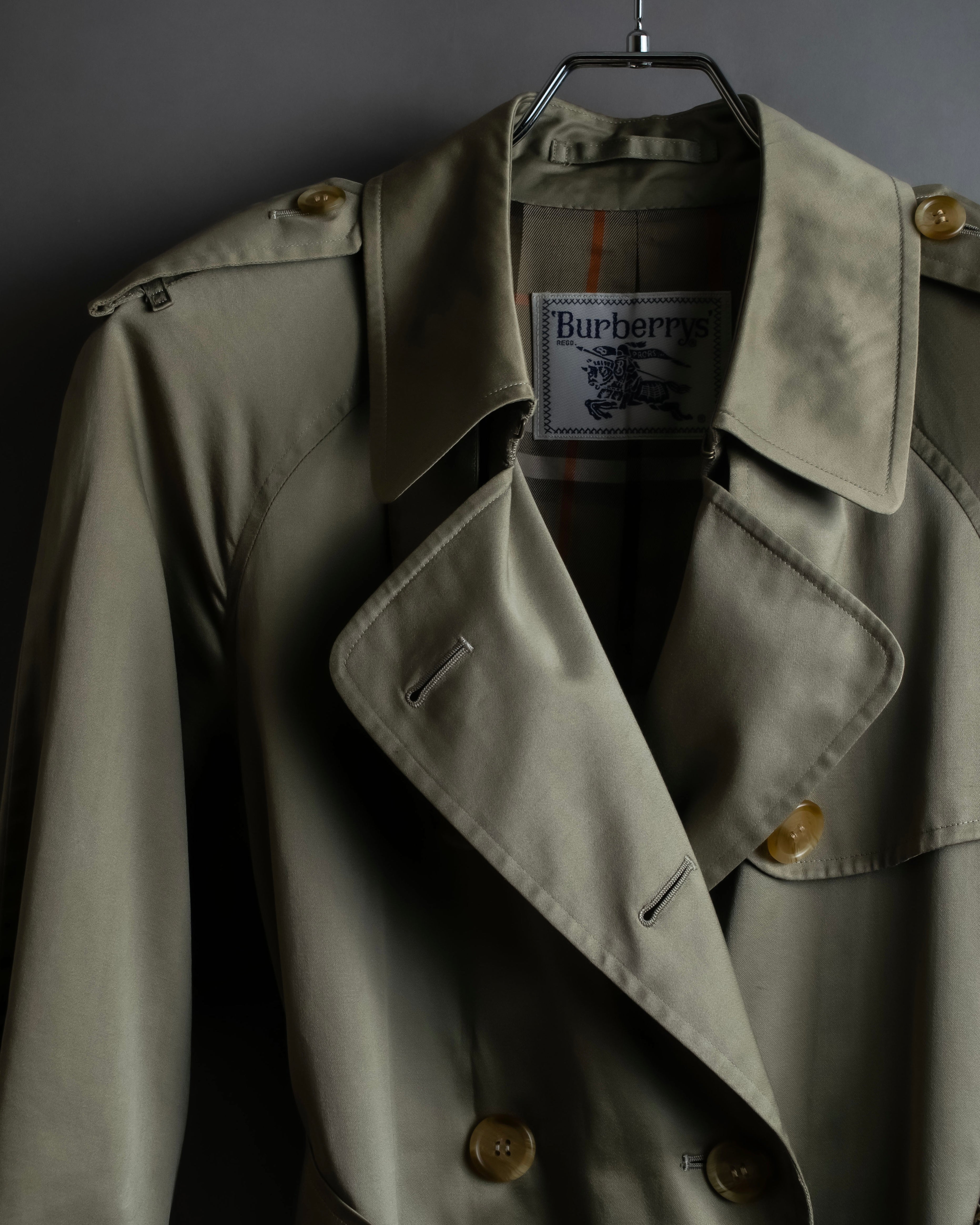 "Burberrys" Vintage water-repellent cotton oversized trench coat