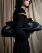 "GUCCI" Bamboo essence horizontal leather handbag