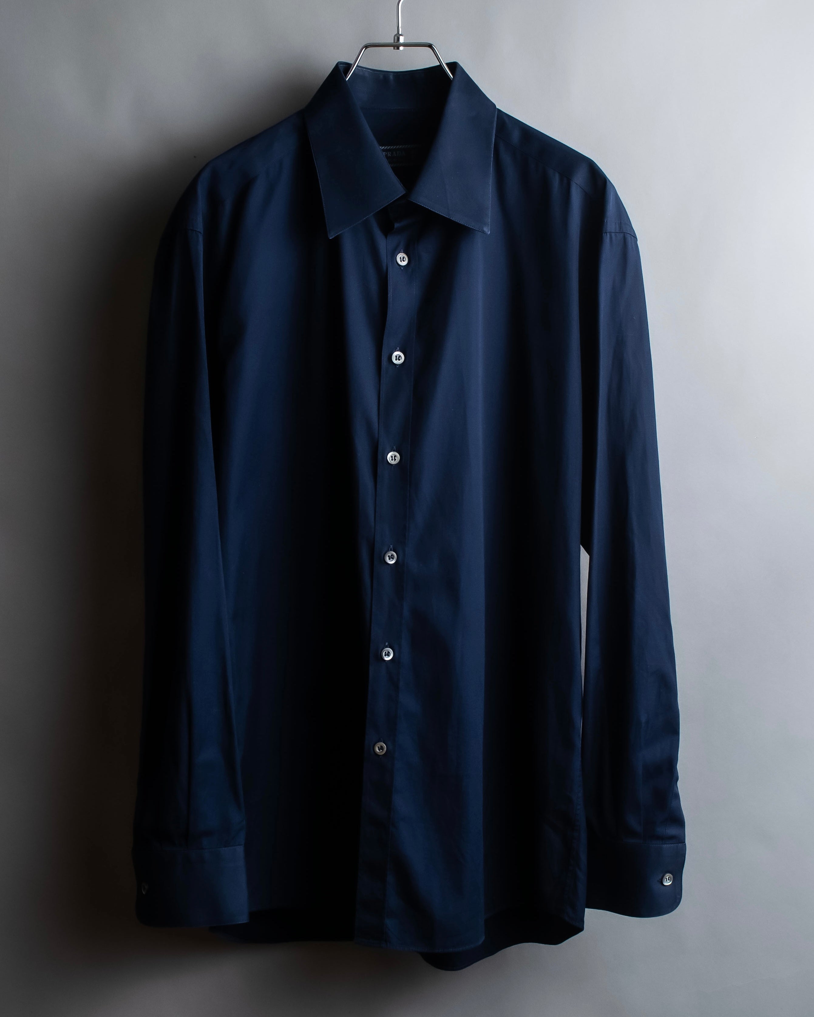 "PRADA" Beautiful navy color oversized shirt