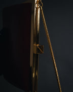 "BURBERRY" 00’s Framed chain formal bag