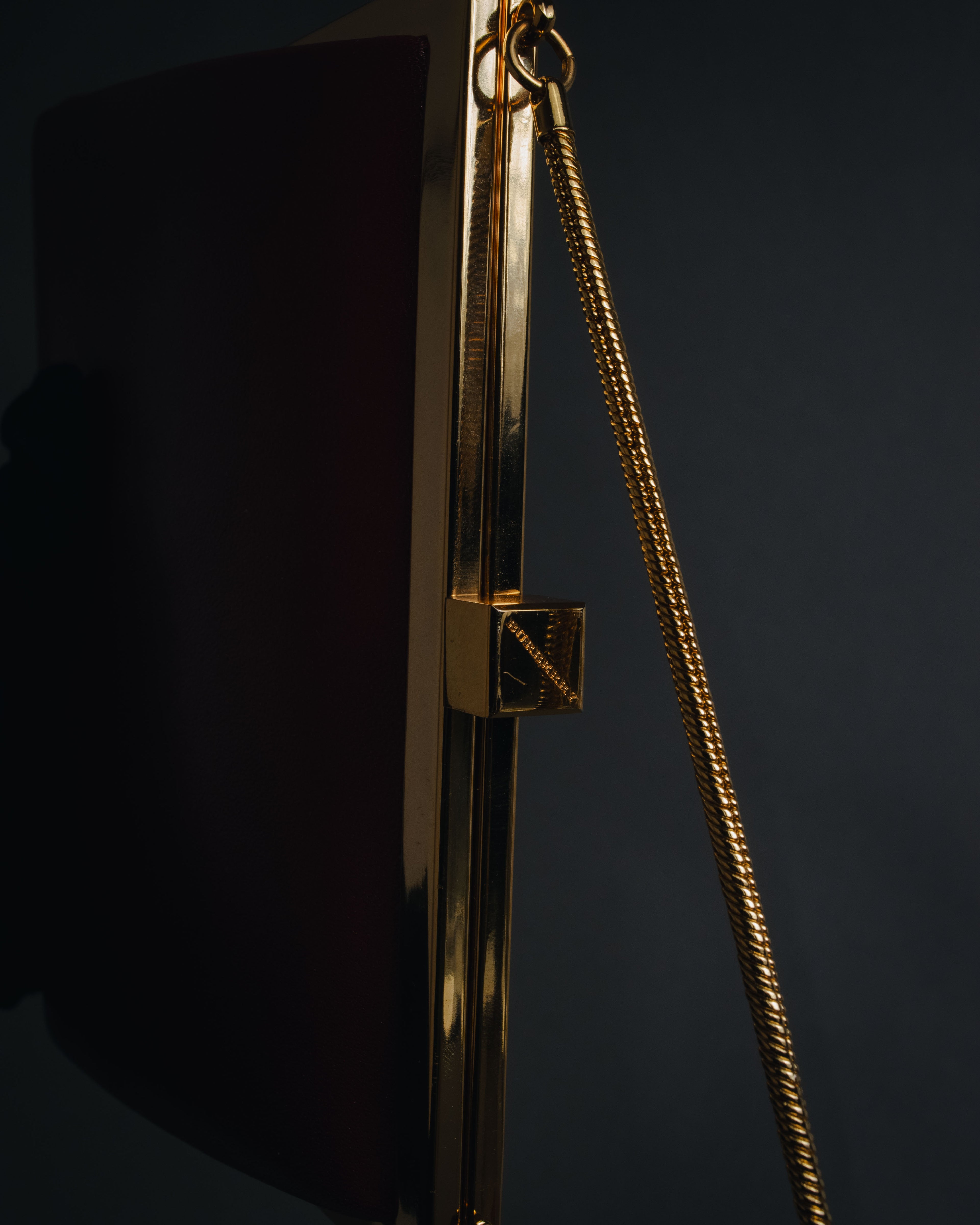 "BURBERRY" 00’s Framed chain formal bag