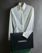 "CHANEL" 2005SS logo studs design shirt jacket