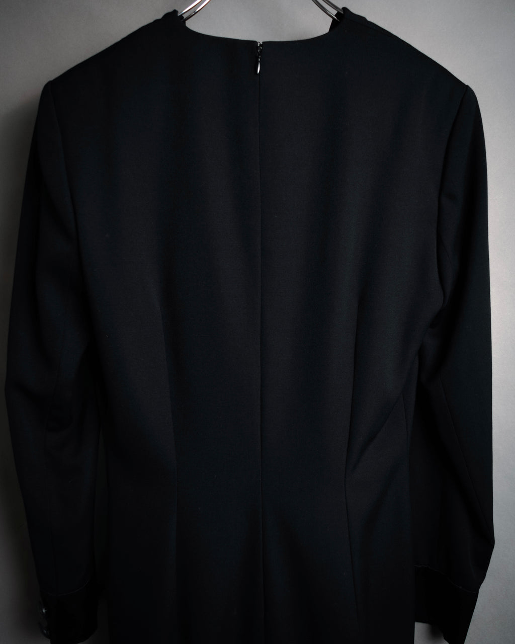 “CELINE” 2010–2013 Tuxedo satin lapel minimal dress