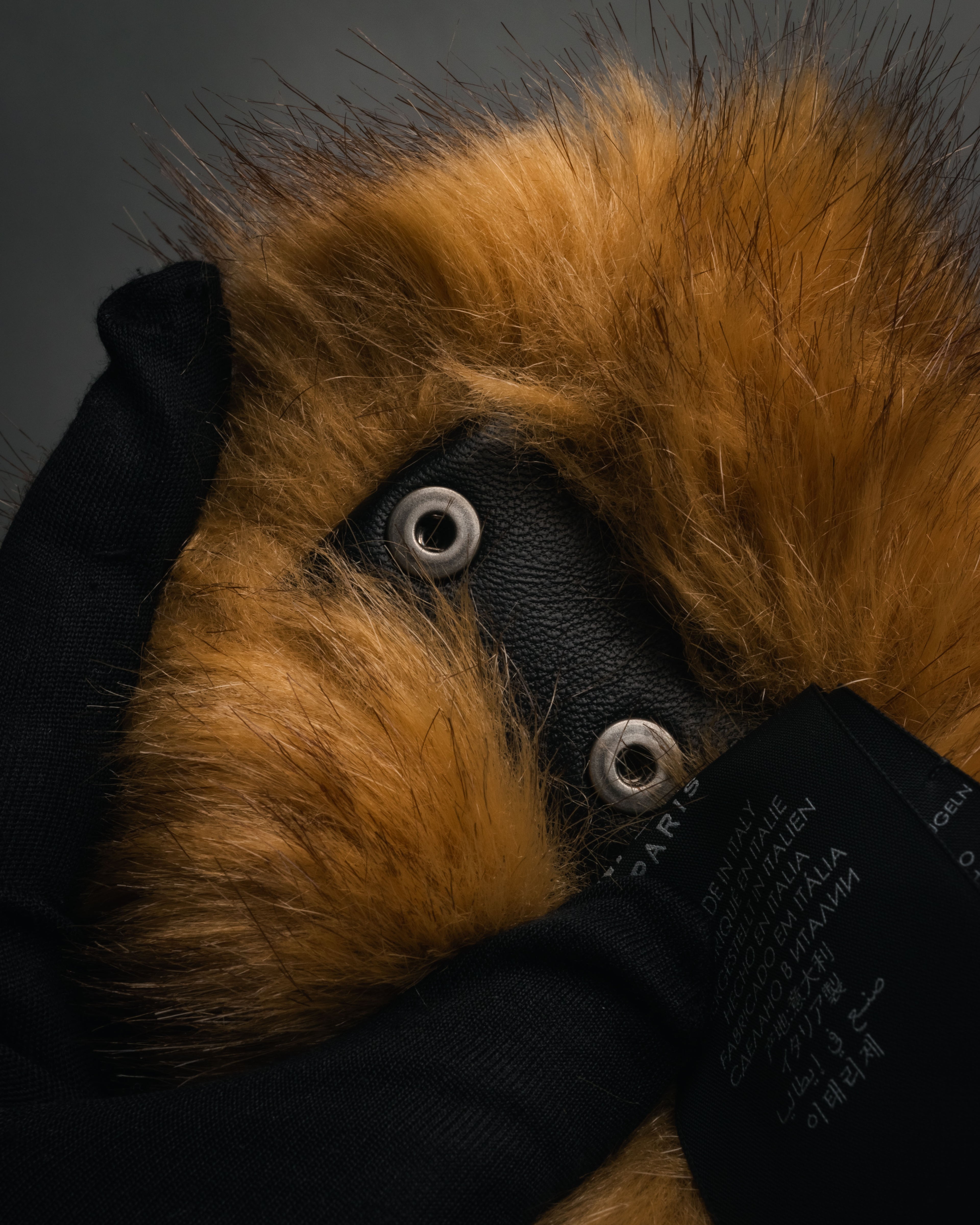 “SAINT LAURENT PARIS“ 2021-2022 Faux fur wrist cuffs