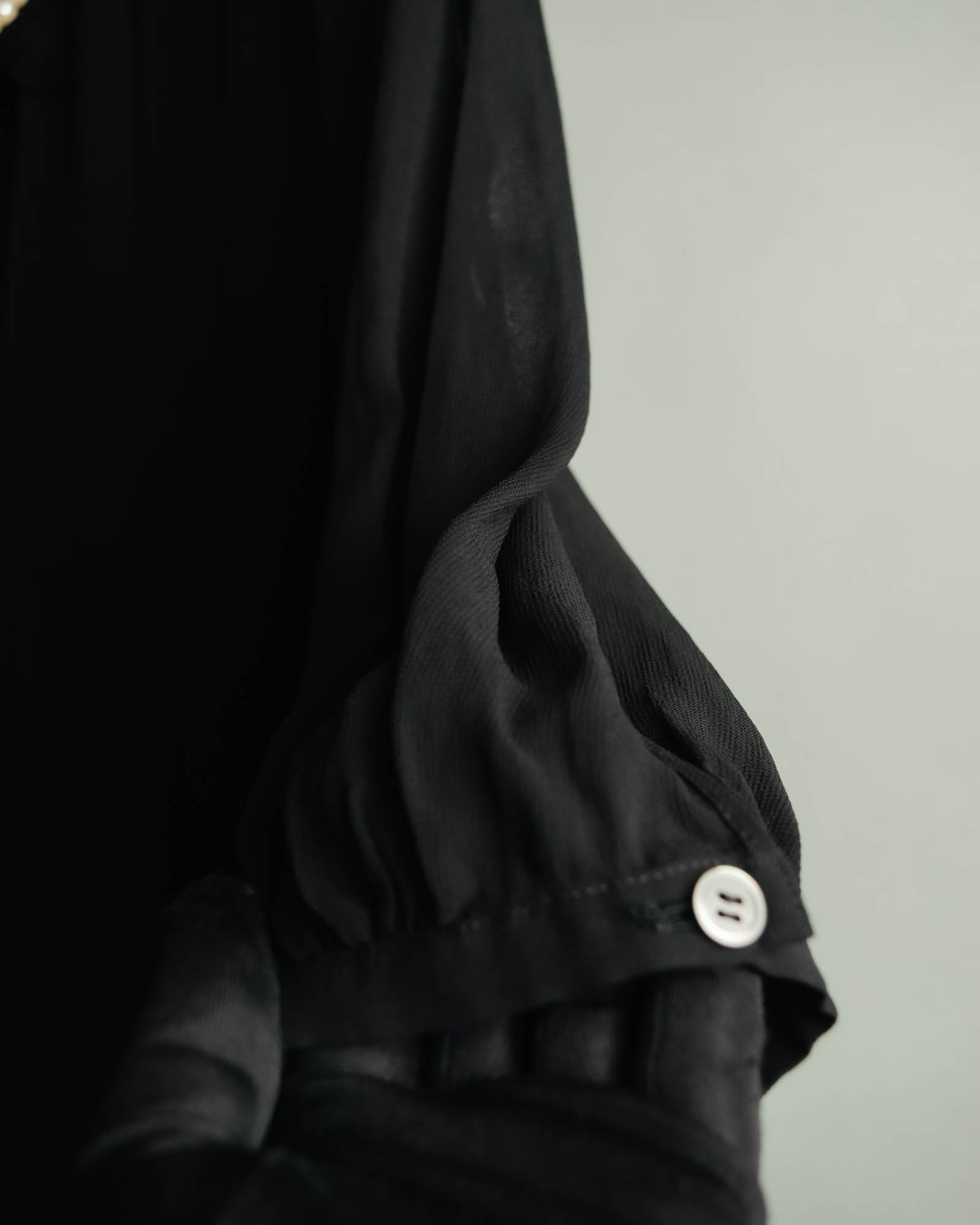 “JUNYA WATANABE” 2008AW Pearl trimmed cupra dress