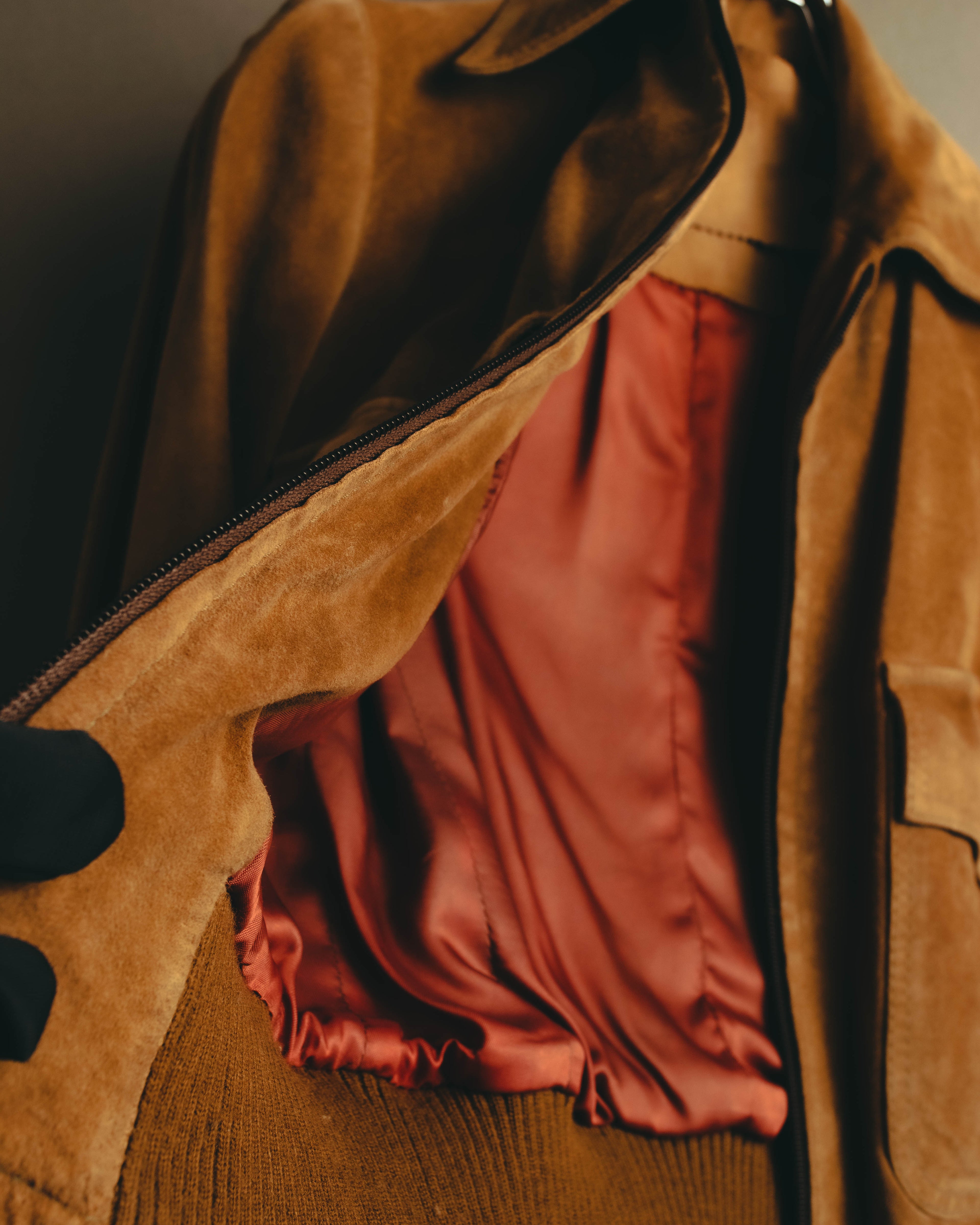 -SPECIAL- “GUCCI” 70’s-80’s Bovine suede bomber jacket