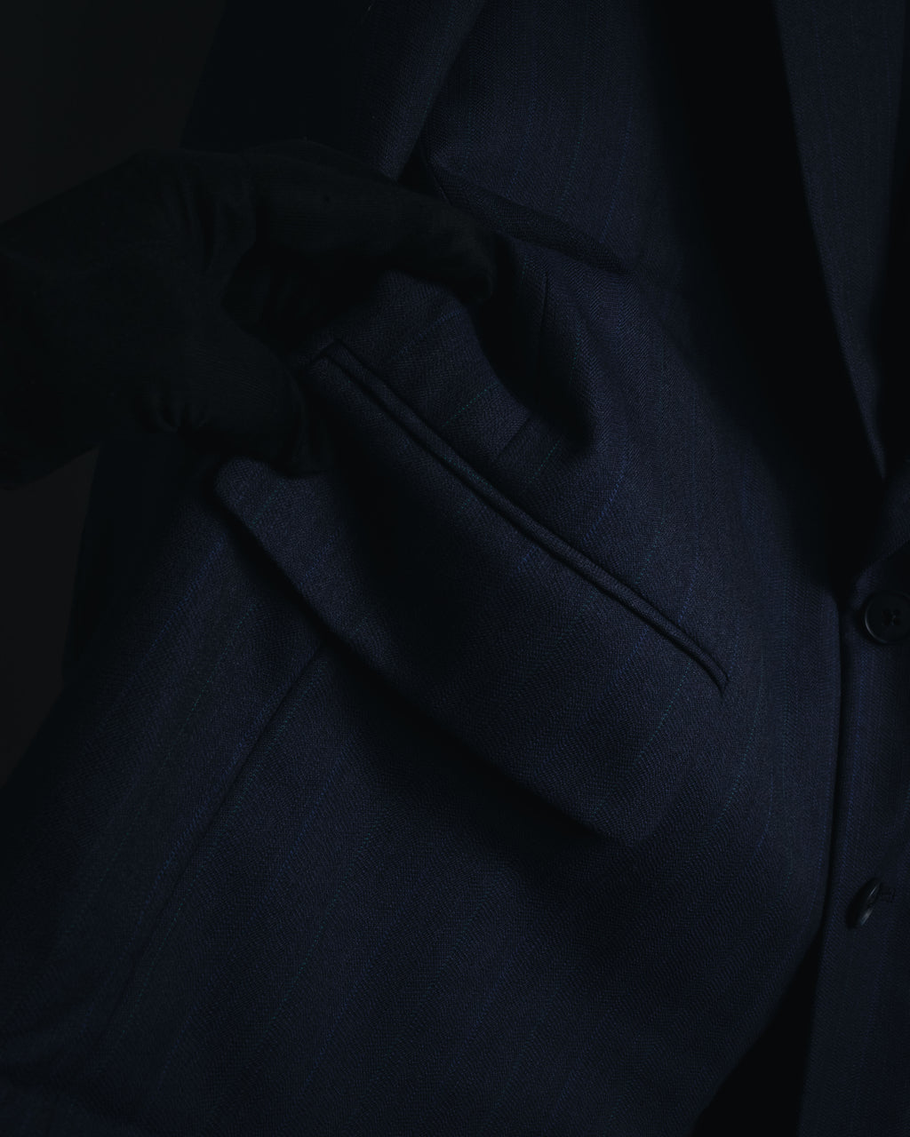 "BALENCIAGA" Tailored Two-Piece Suit Set with Subtle Pinstripes