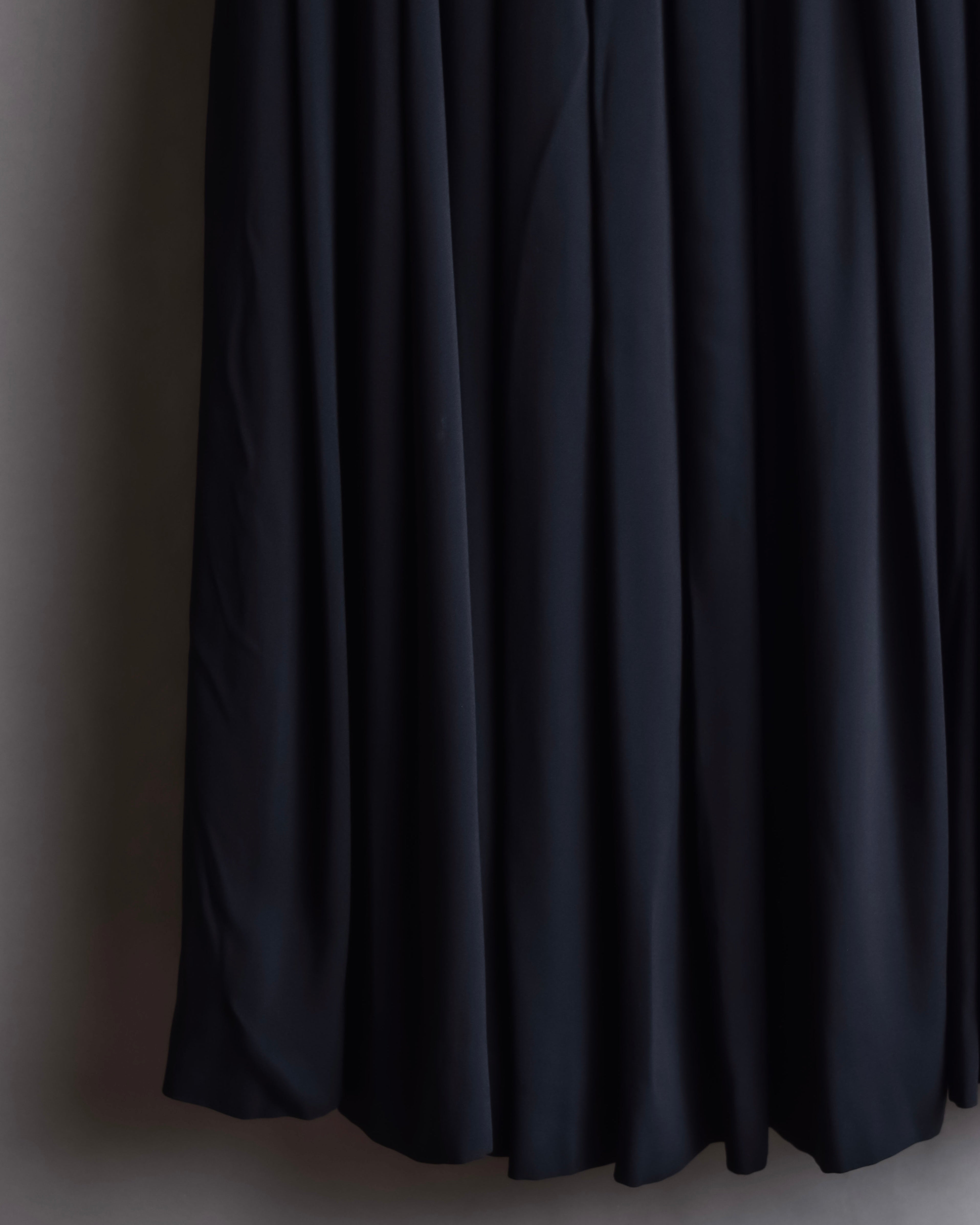 "Chloe" Fold-in pleats maxi length skirt