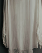 “Maison Margiela” 2018’s-20’s Cupro sheer white shirt