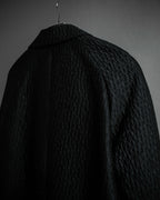 "DRIES VAN NOTTEN" Relief  jaguard uneven design chester coat