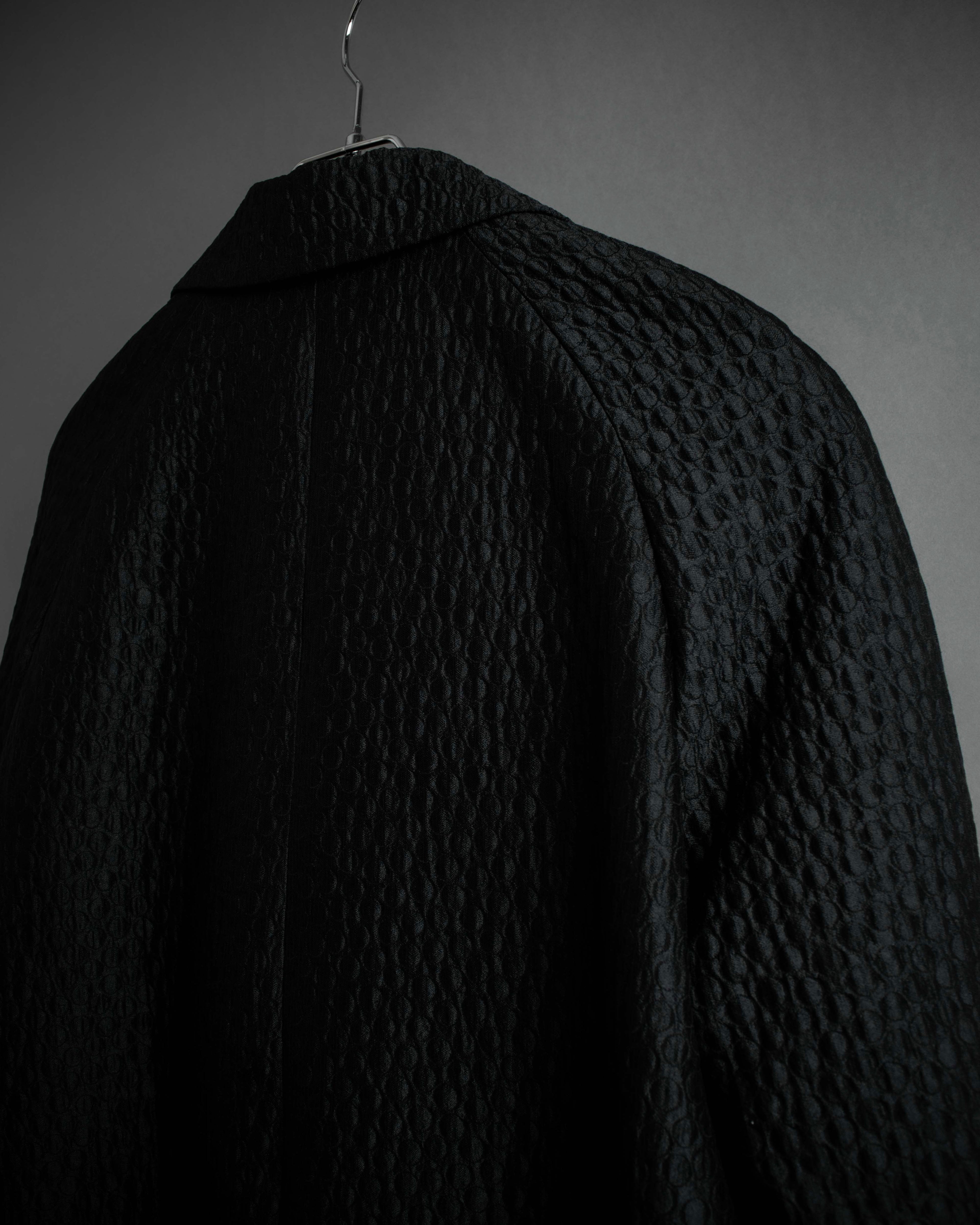 "DRIES VAN NOTTEN" Relief  jaguard uneven design chester coat