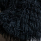 "EMPORIO ARMANI"  Fur fringe design cropped sleeve pullover