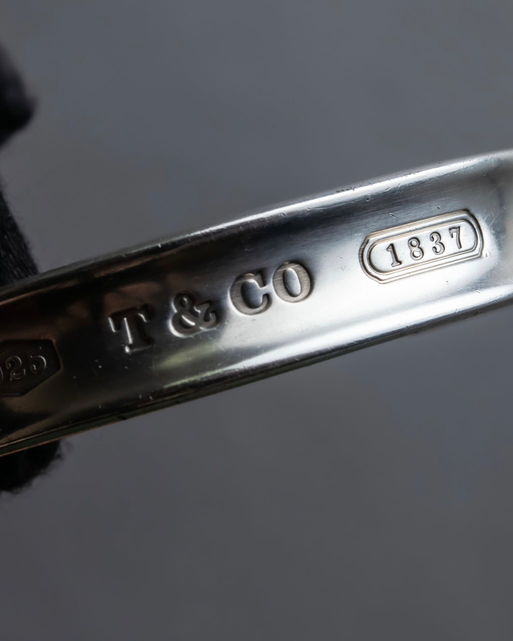 "Tiffany&Co" 1837 collection sterling silver cuff bangle