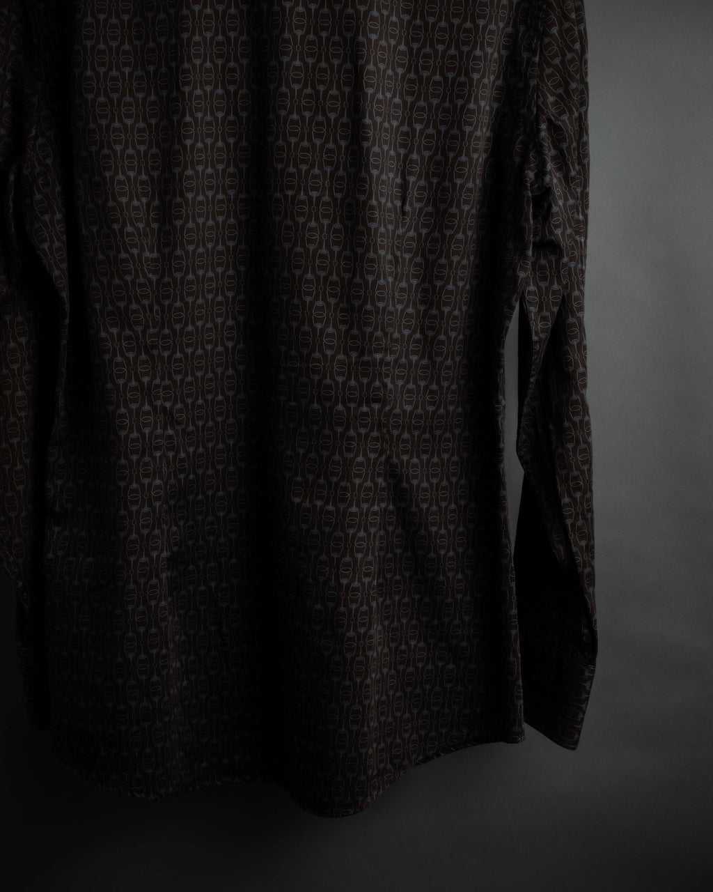 "GUCCI" Horsebit pattern shaped shirt