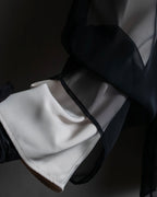 "LANVIN en Bleu" Sheer layered sarouel wide pants