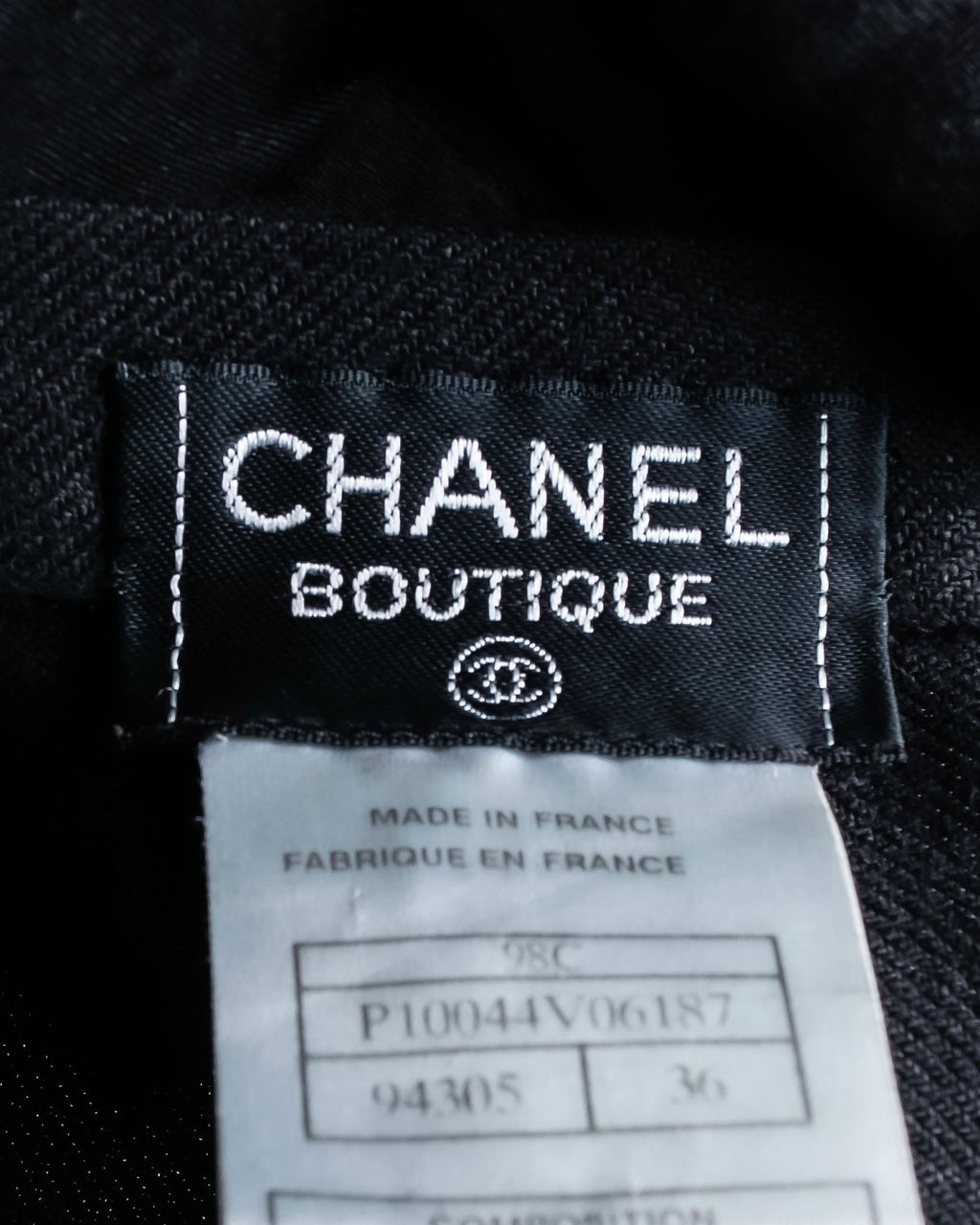 "CHANEL" Back button design flared maxi skirt