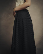 -SPECIAL- “Christian Dior“ 00’s-10’s Sheer ribbed asymmetric long skirt