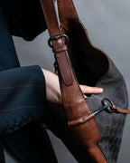 "GUCCI" GG canvas horsebit detail shoulder bag