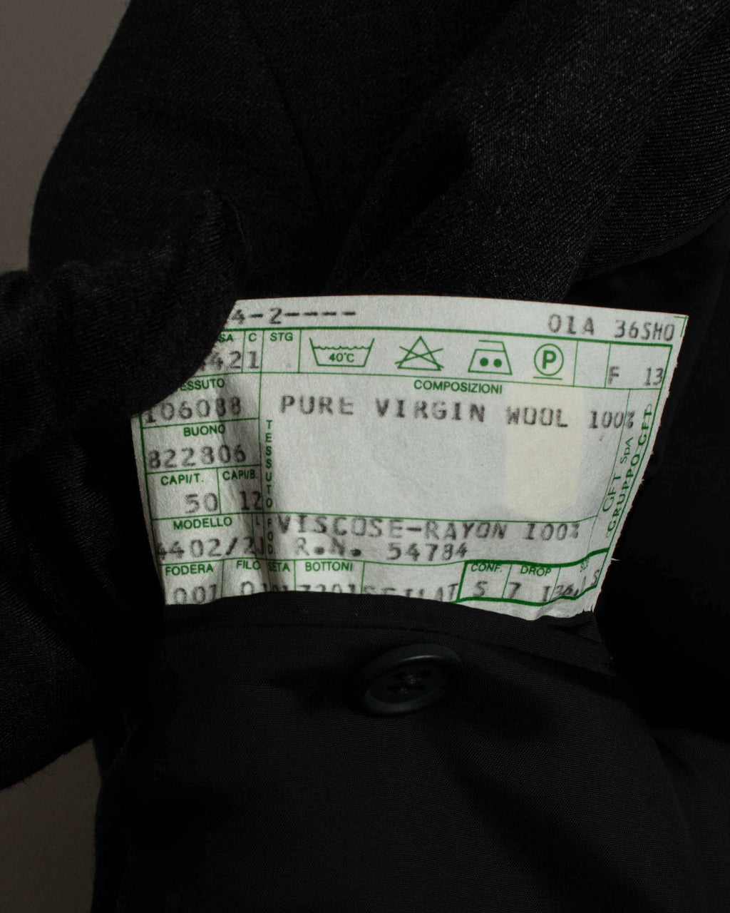 "GIORGIO ARMANI" LE COLLEZIONI line classical tailoring set up