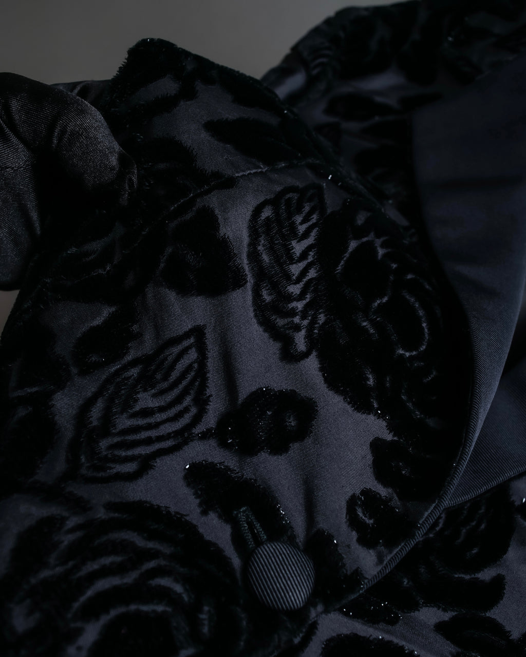 "GUCCI" Floral patterned lamé tailored jacket"