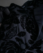 "GUCCI" Floral patterned lamé tailored jacket"