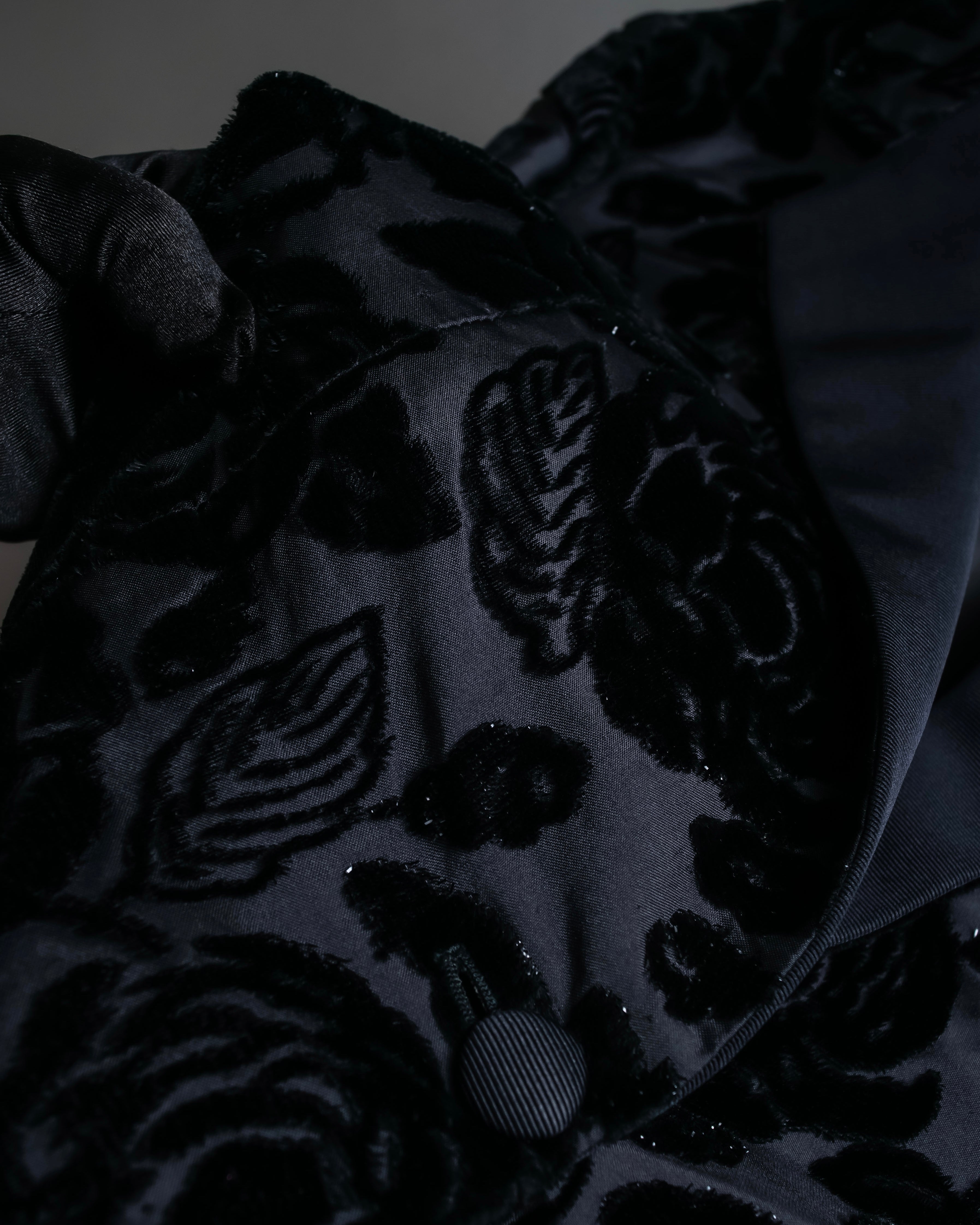 "GUCCI" Floral patterned lamé tailored jacket"