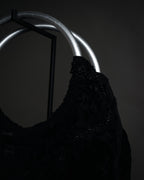 “COMME des GARÇONS” 2005 AW Velvet lace circle handle bag
