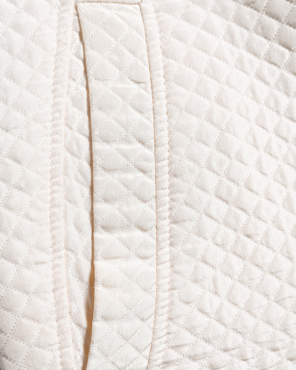 Chiristian Dior by Maria Grazia Chiuri/ Silk Blend Diamond Quilted Shorts White