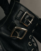 “COMME des GARÇONS HOMME”
00’s-10’s Double buckle leather combat boots
