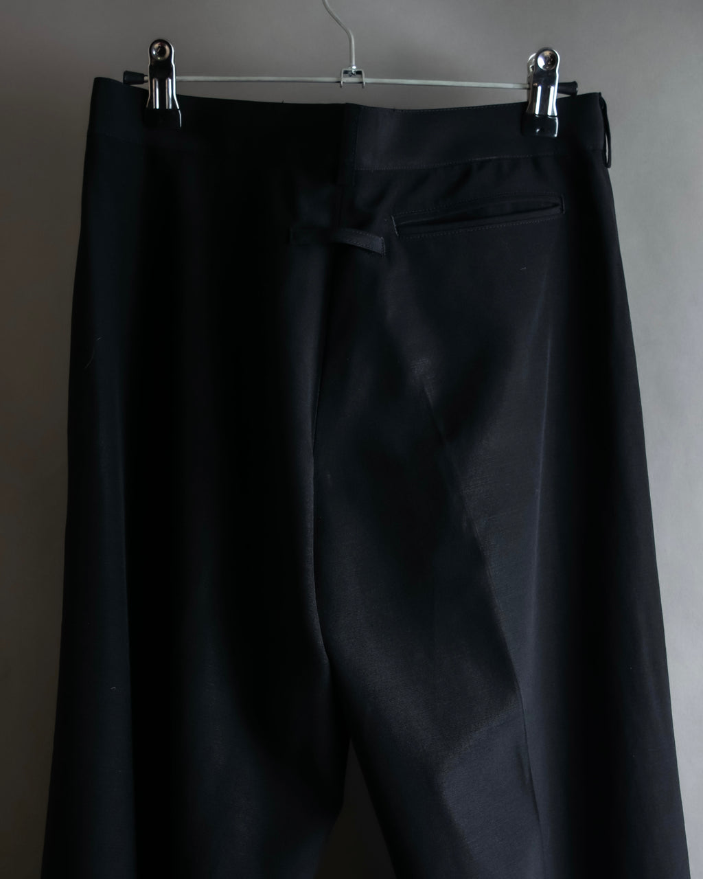 "JEAN PAUL GAULTIER FEMME"
 High-waisted straight draping slacks
