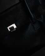 “TIFFANY & CO.” 2010’s Grained leather chain shoulder bag