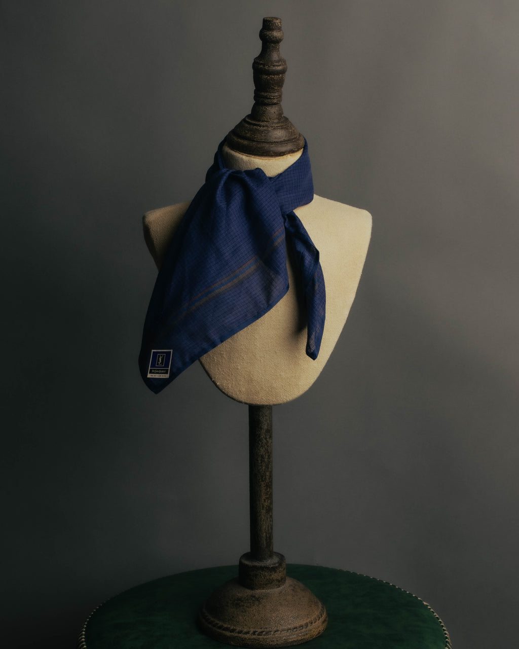 "Yves Saint Laurent" 80's-00's Lightweight cotton handkerchief scarf