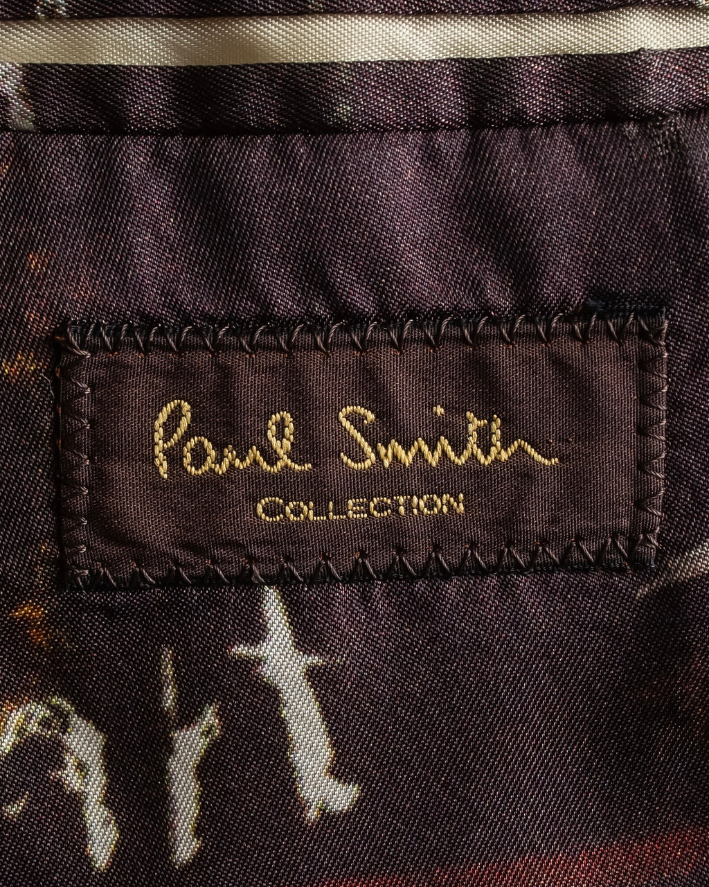 "PAUL SMITH" Satin-switched striped tailored jacket