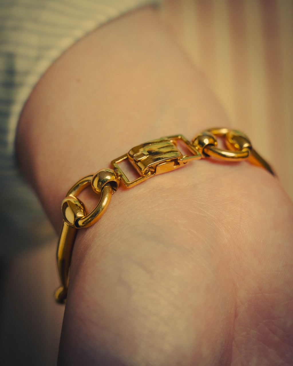 -SPECIAL- “CELINE” 70’s-80’s vintage horsebit link bracelet