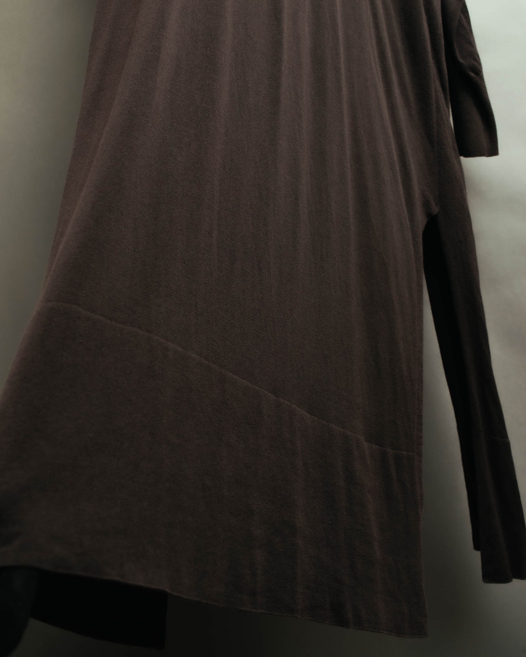 "Hermès" 00's Draped cotton silk long cardigan