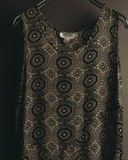 "John Rocha Chinatown" 80's Sleeveless patterned mini dress