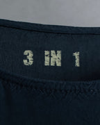 "Maison Martin Margiela" Beautiful draped navy 3-way dress