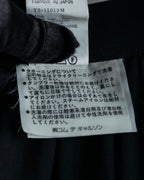 "tricot COMME des GARCONS"  Lace design at hem flare skirt