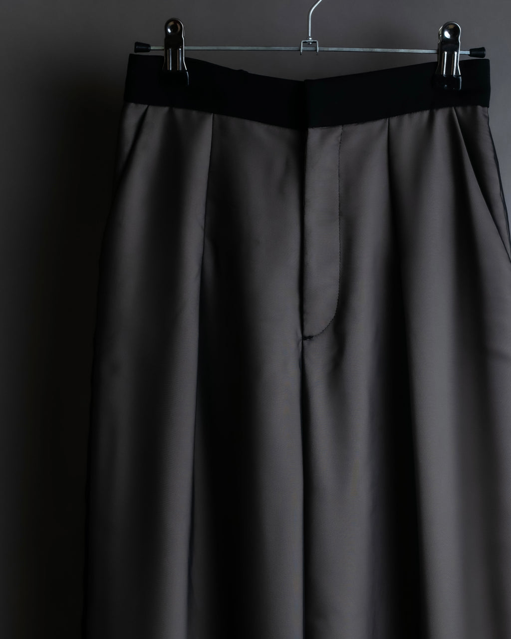 "LANVIN en Bleu" Sheer layered sarouel wide pants