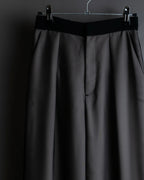 "LANVIN en Bleu" Sheer layered sarouel wide pants