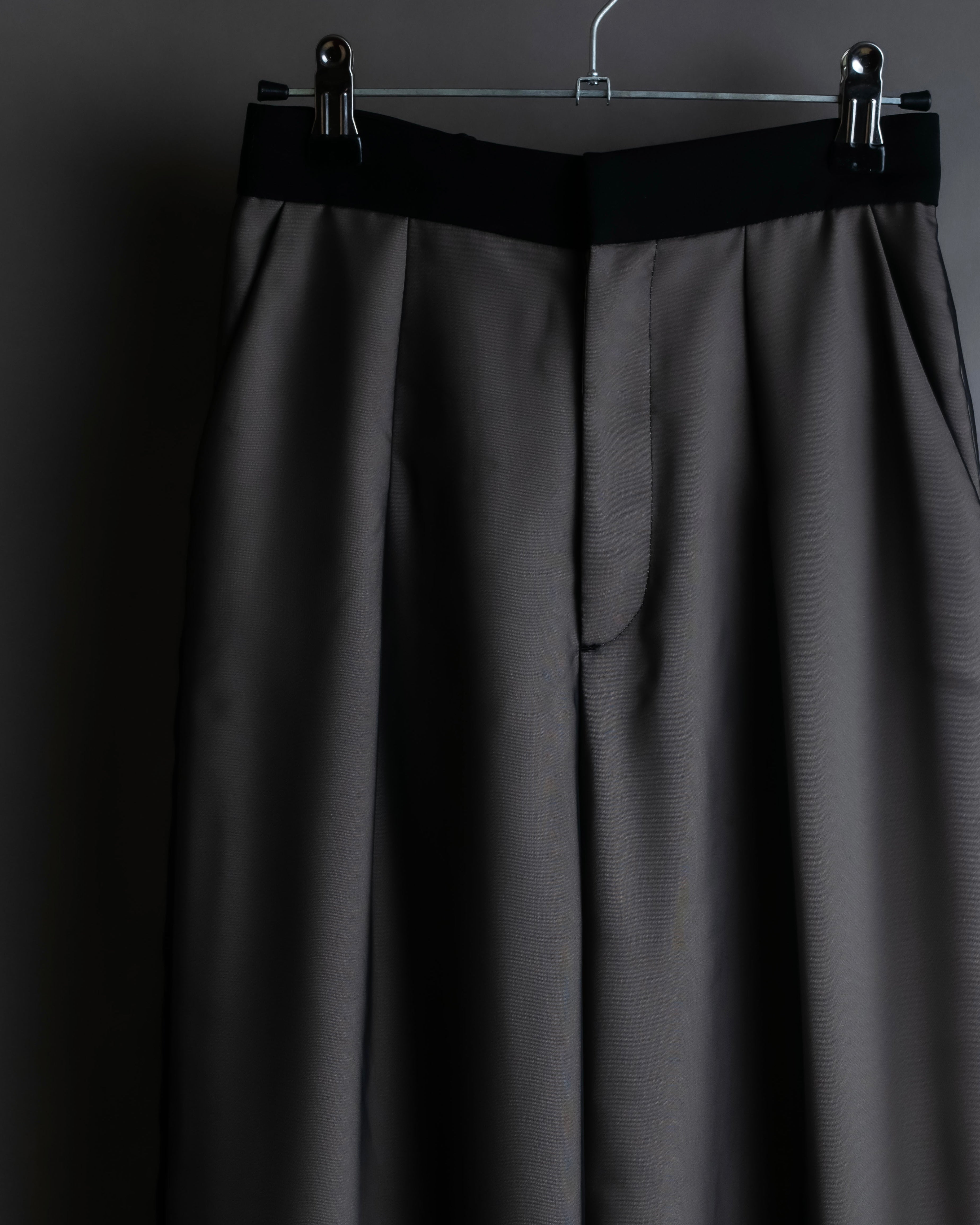 "LANVIN en Bleu" Sheer layered sarouel wide pants