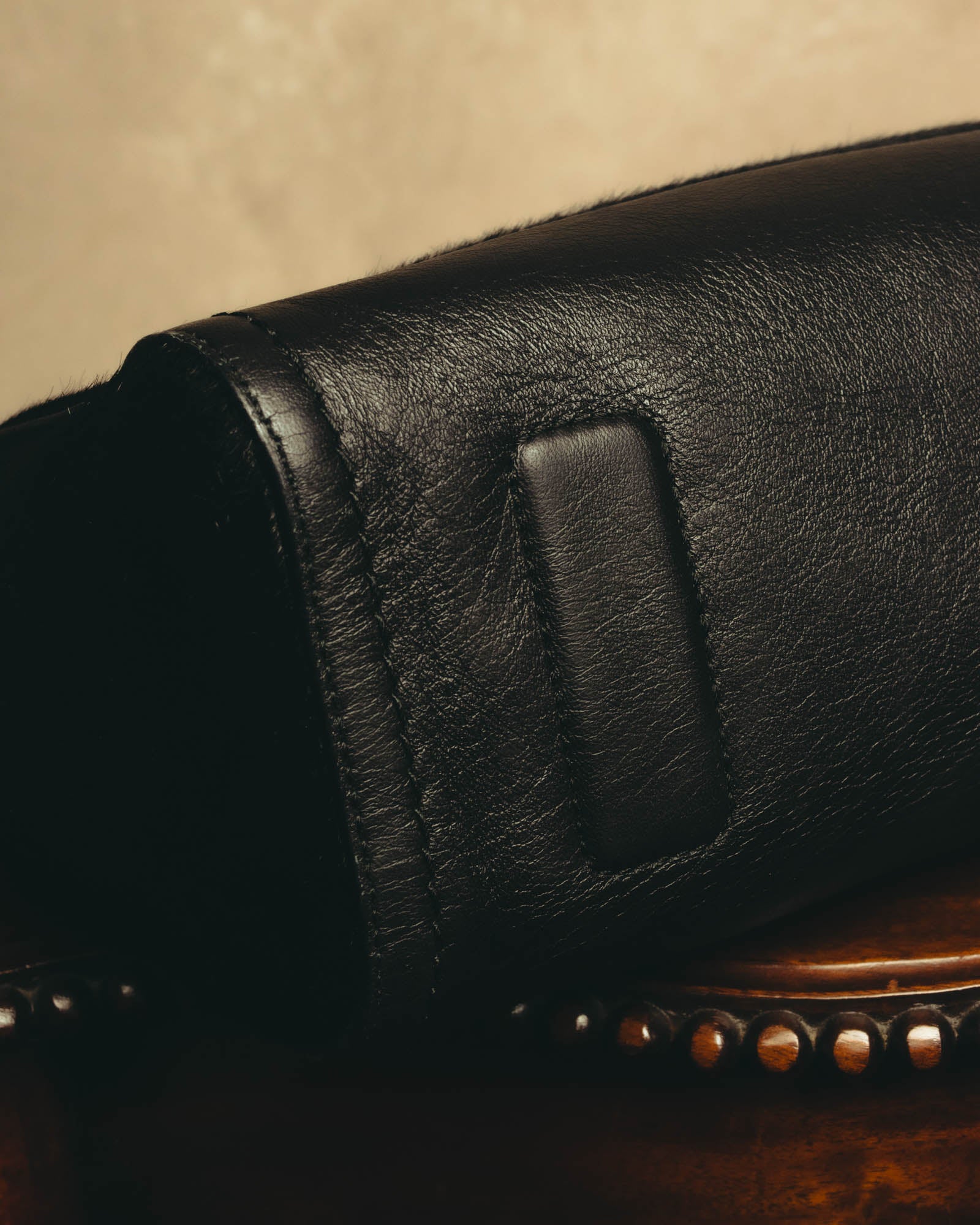 "Salvatore Ferragamo" 90's-00's Textured calf hair shoulder bag