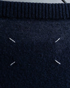 "MAISON MARGIELA" 16AW elbow patch design navy color knit